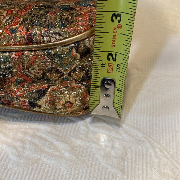 Patricia Nash “Portafina” Glitter Mosaic Frame Crossbody Bag - Picture 14 of 16